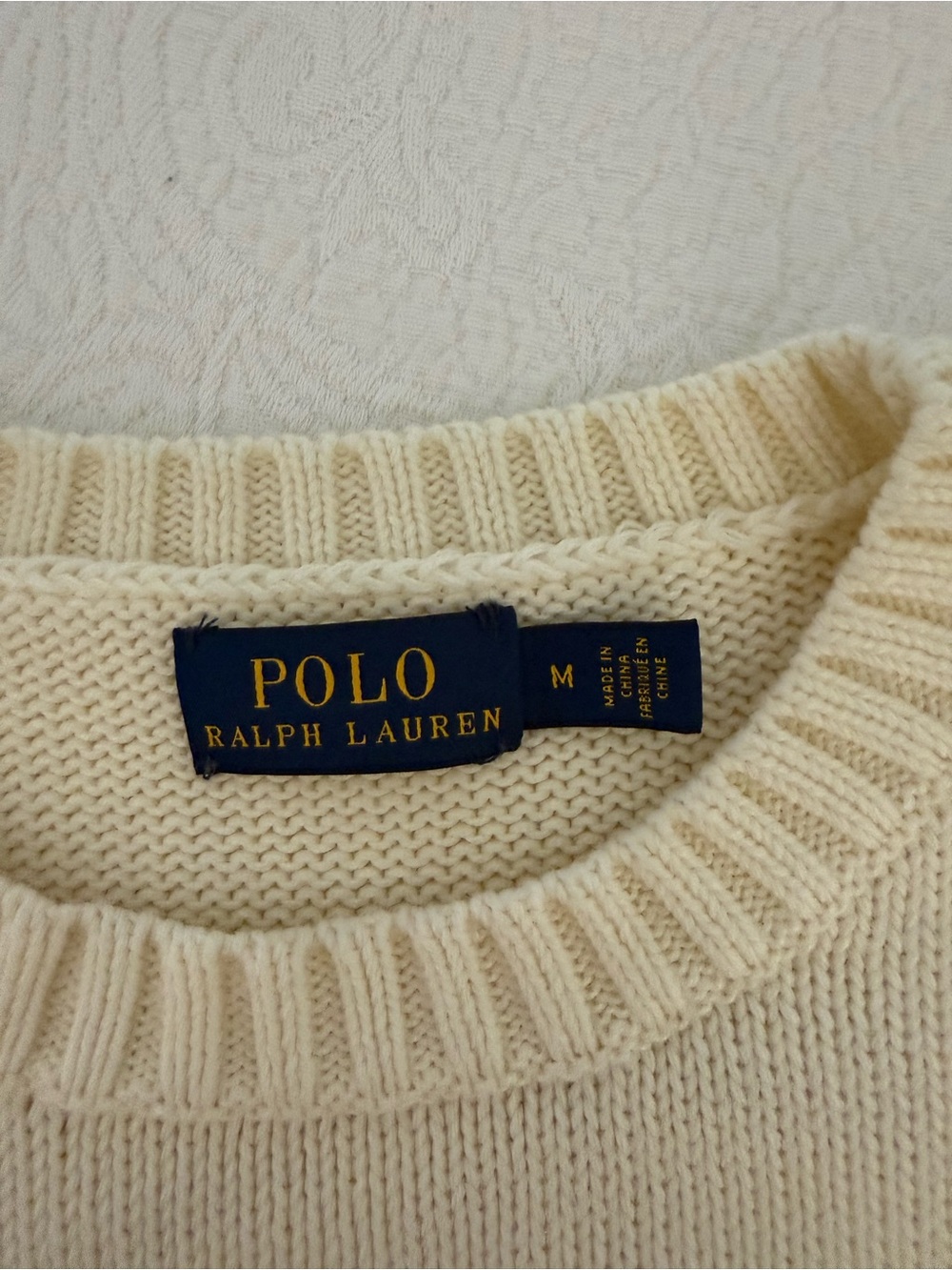 Polo by Ralph Lauren White Captain Bear Intarsia Crewneck Sweater❗️ - Picture 9 of 15